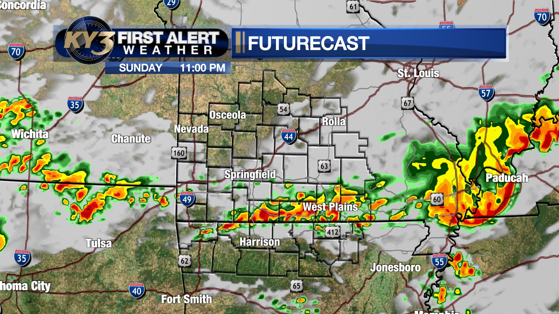First Alert Weather Day: Severe thunderstorm watch issued for the Ozarks