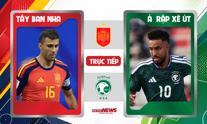 Trực tiếp Tây Ban Nha 2-0 Ả Rập Xê Út: Yamal ghi bàn