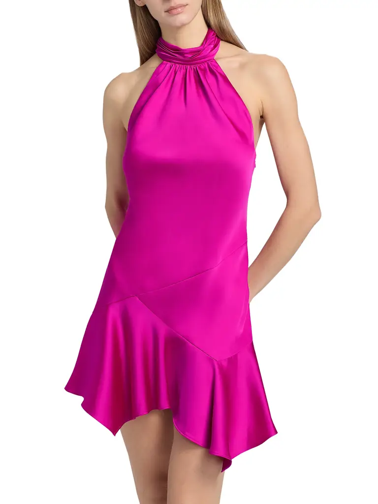 elle woods pink halter dress Ranking Every Legally Blonde Outfit Elle Woods Wears