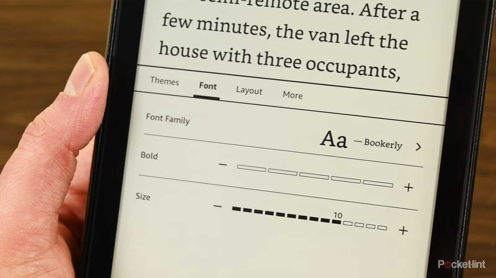 Kindle Paperwhite Font