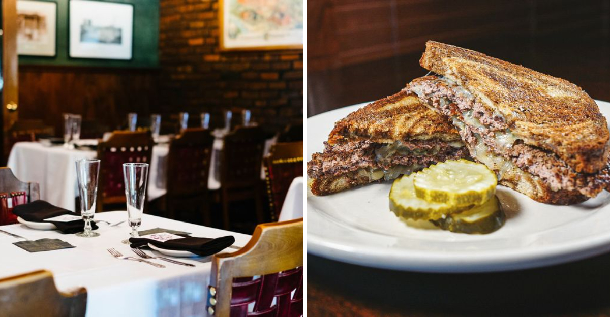 This historic Indiana steakhouse offers a massive prime rib sandwich ...