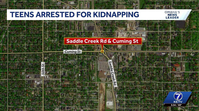 Two teens face kidnapping charges after Omaha traffic stop