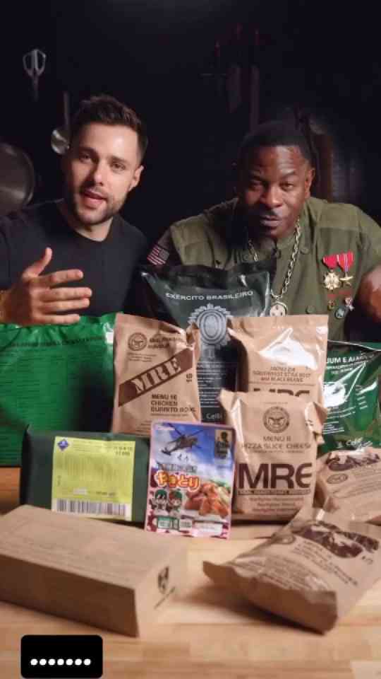 Chef Rush tries military MREs from around the world