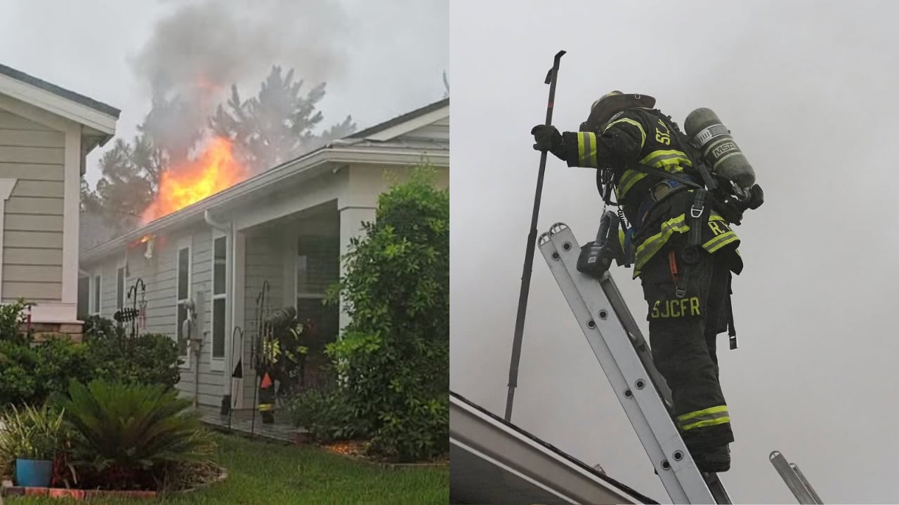Lightning sparks house fires in St. Johns County communities, SJCFR says
