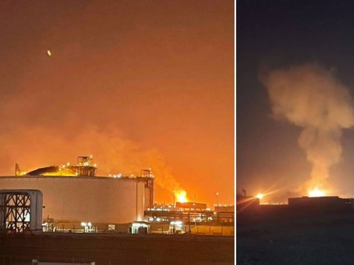 Qatar LNG factory fire outbreak: Massive fire at LNG factory in Qatar ...