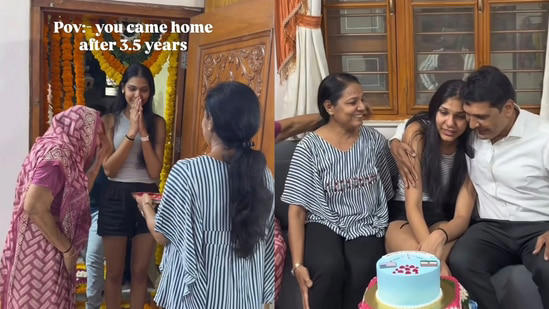 'Look who’s finally back': Woman reunites with family after 3.5 years ...
