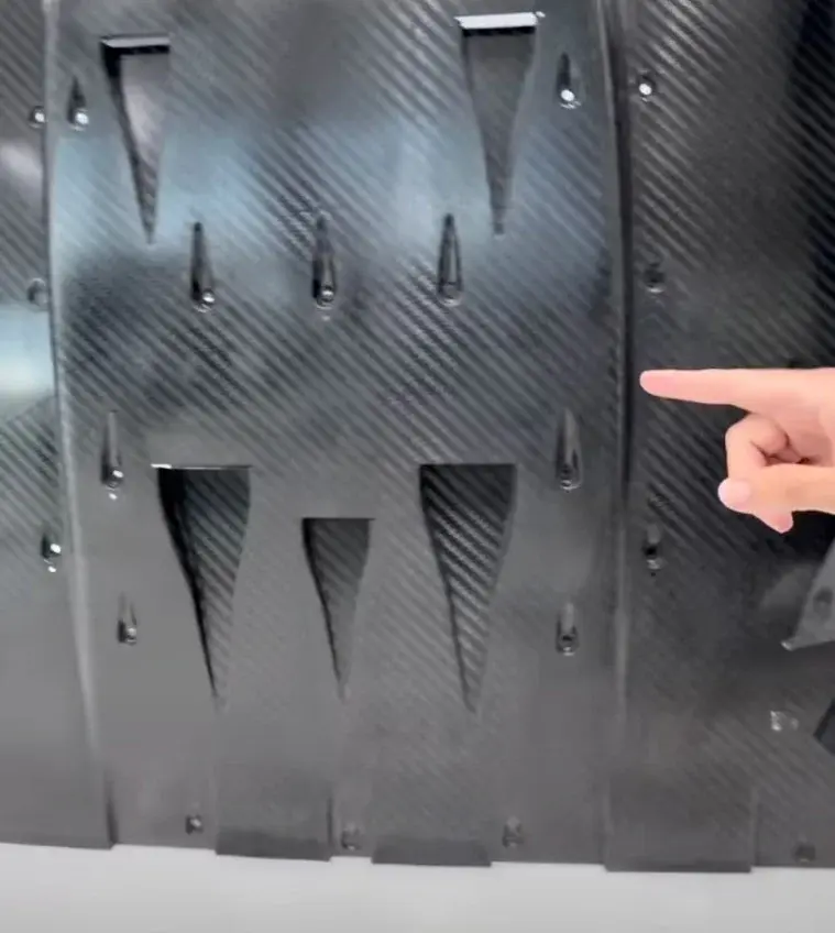 Mate Rimac shows the underside of his Bugatti Tourbillon and the little ...