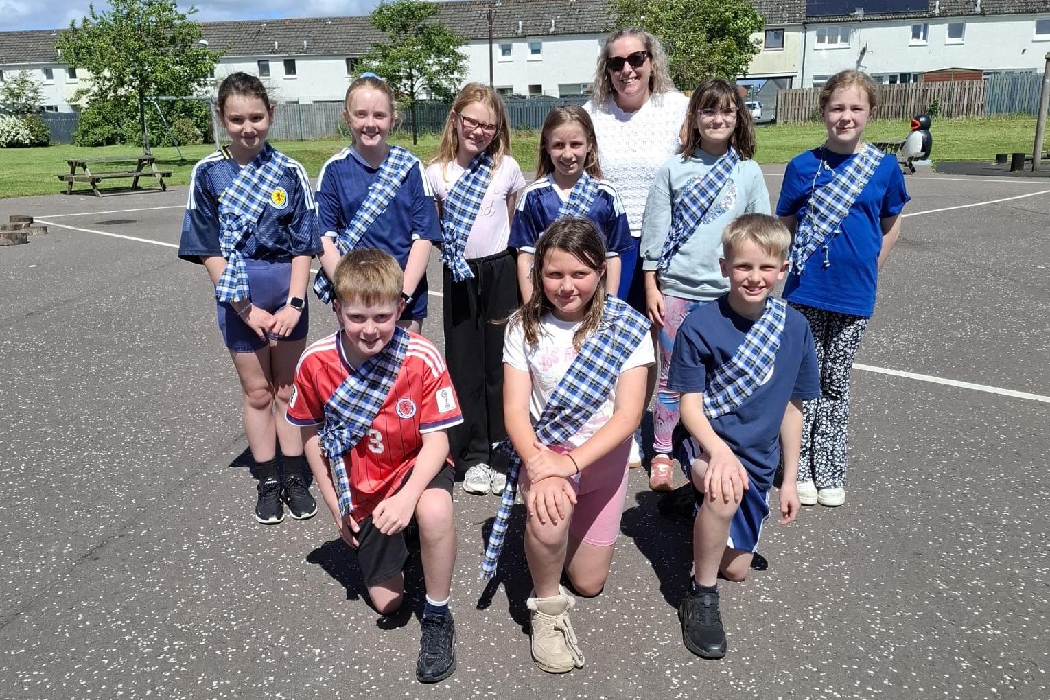 Angus pupils' day of dance celebrates World Cup journey