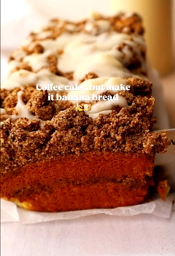 Coffee cake banana bread recipe combining two classic breakfast favorites