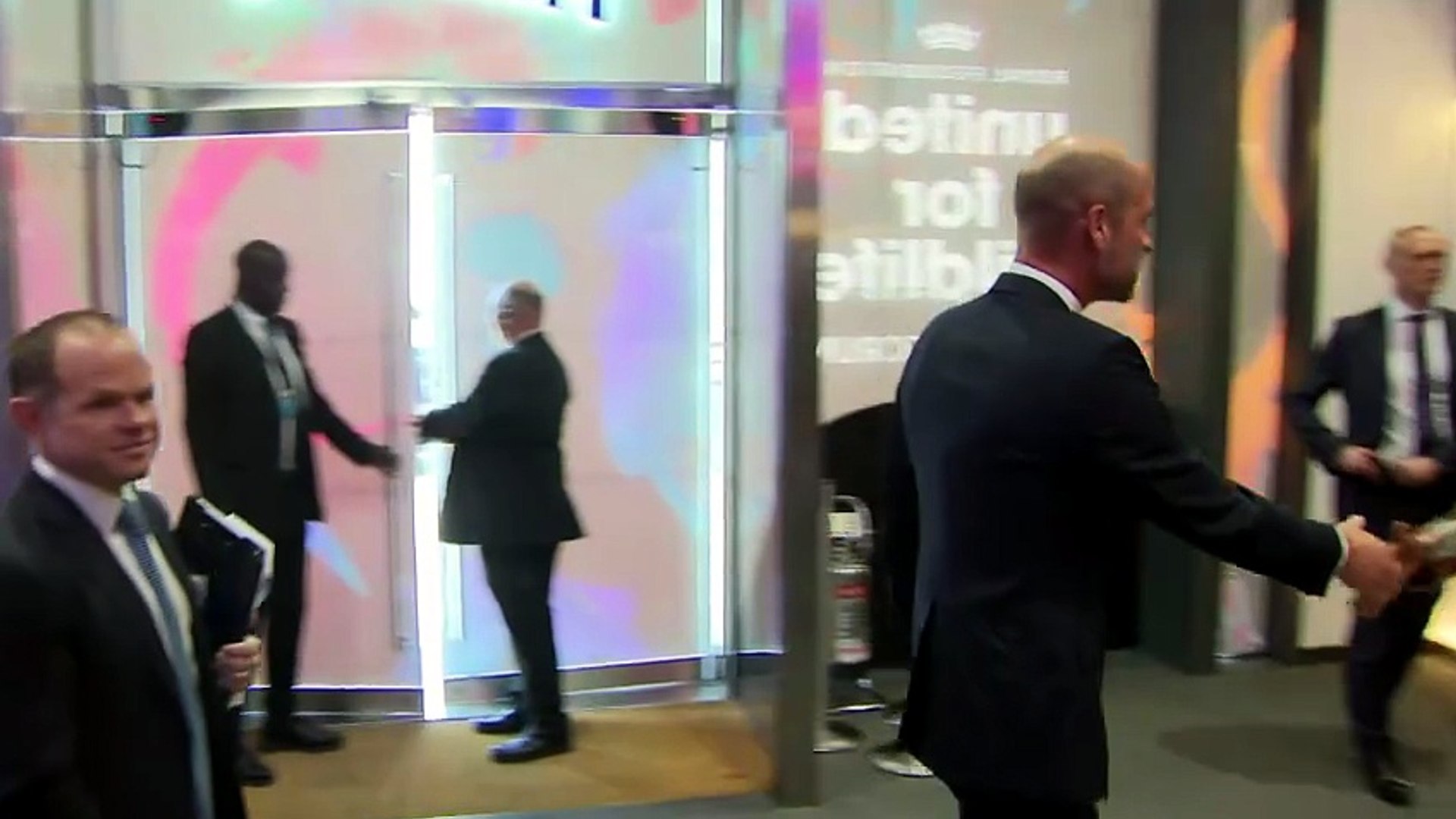 Prince William meets Benedict Cumberbatch and Emma Watson