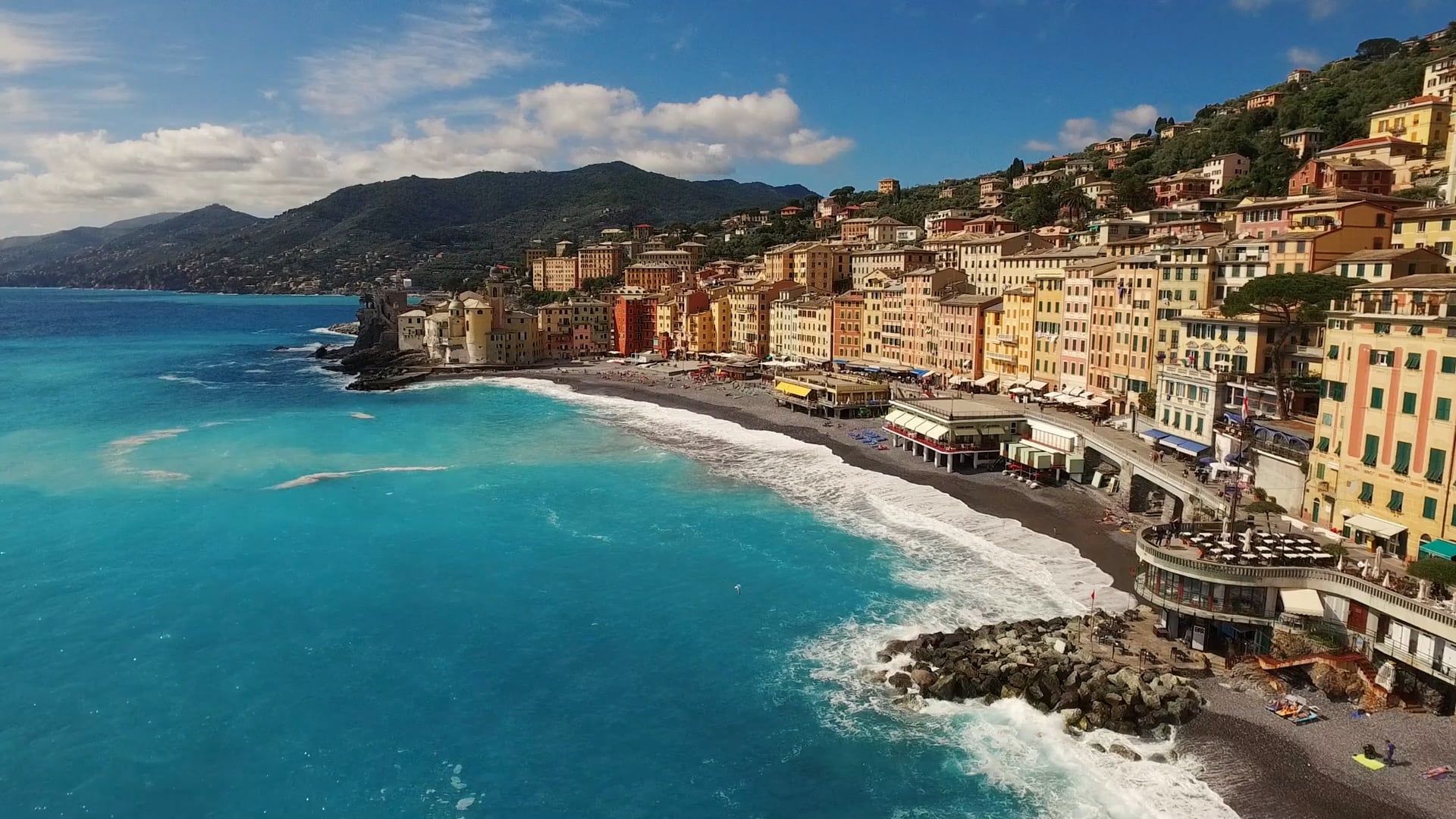 Camogli's coast: A drone's eye view of Italian charm - Worldwide