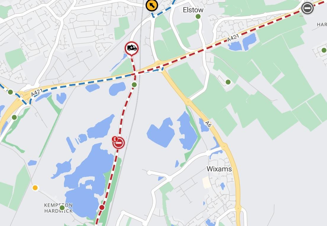 Bedford train crash: Section of Ampthill Road closed all week