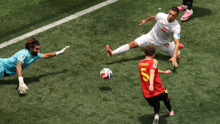 Strait of Hormuz: Iran goalkeeper's stunning save against Belgium at ...