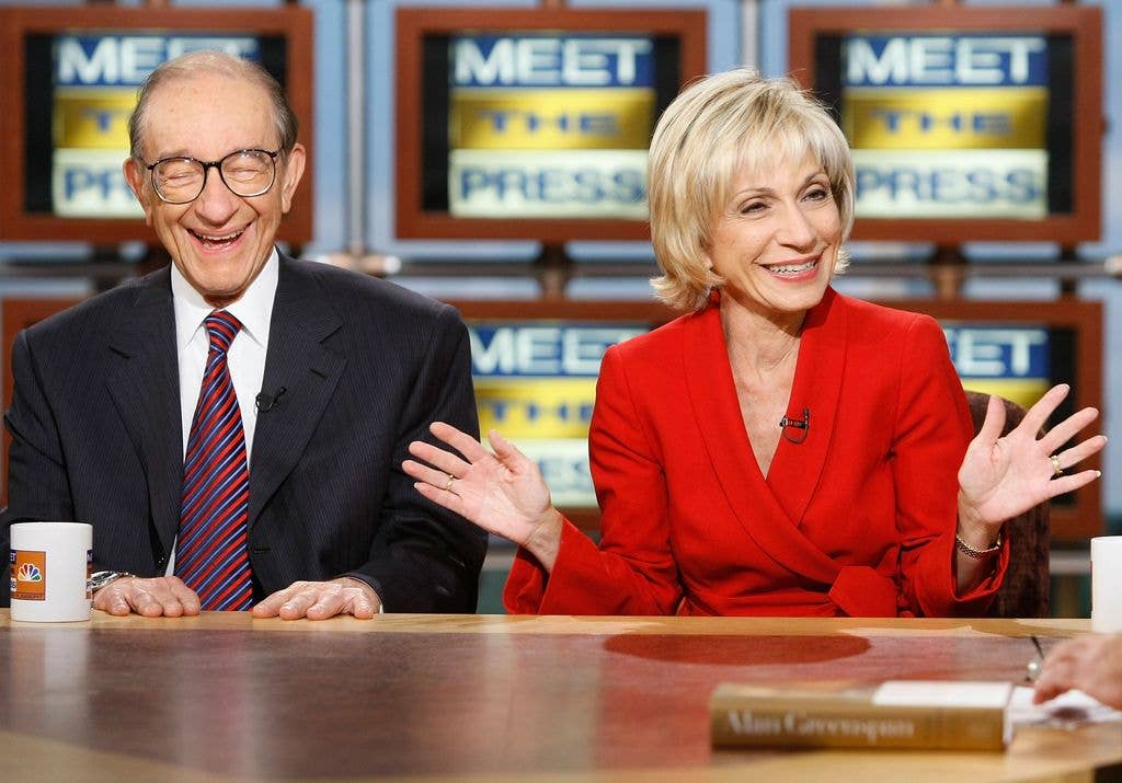 Inside Alan Greenspan's romantic history: from marriage to NBC's Andrea ...