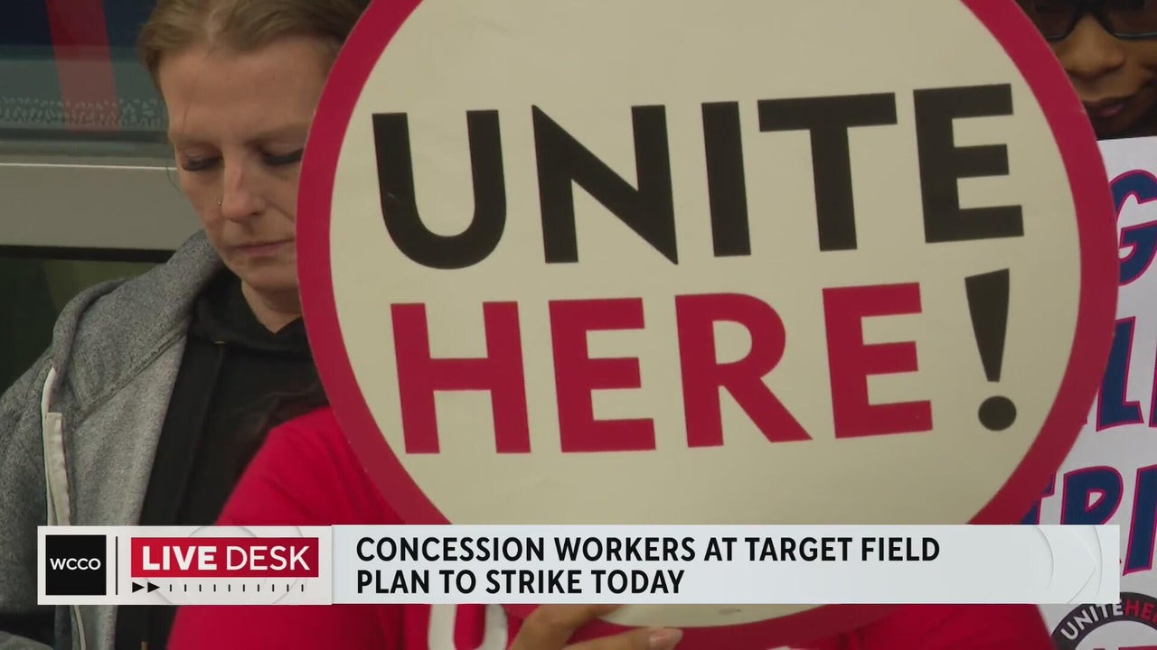 Concessions workers plan strike at Target Field during Monday game
