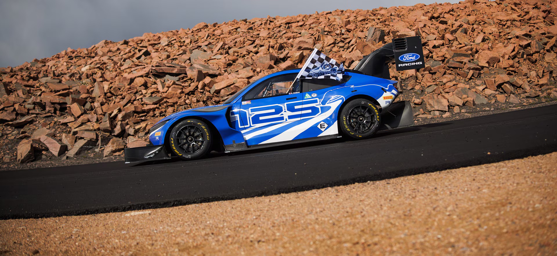 Ride along in the Ford EV that just won the Pike’s Peak Hill Climb