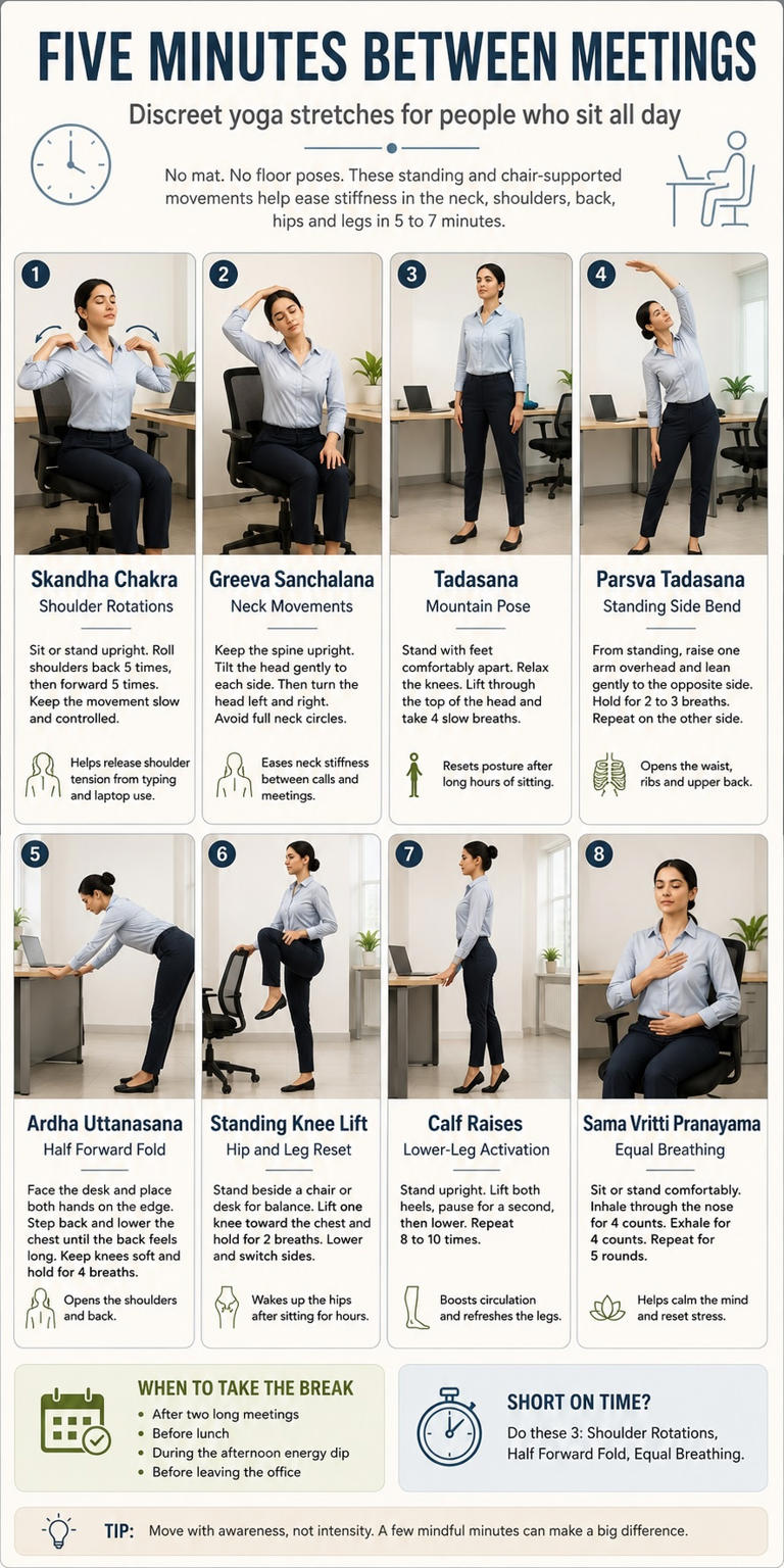 Sitting all day? Use ChatGPT to create a 5-minute yoga routine between ...