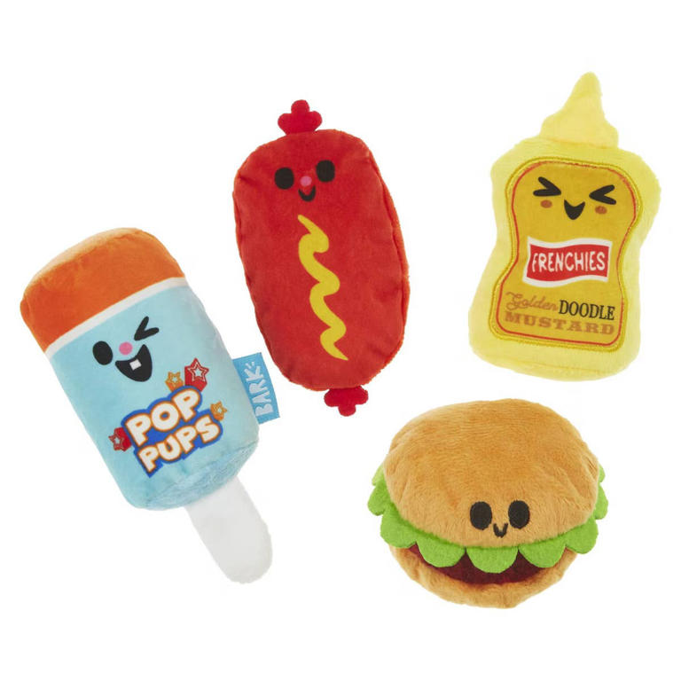 Target's adorable barbecue-themed dog toy set has fun squeaky toys for ...