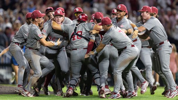 MCWS champions: Men's College World Series winners by year