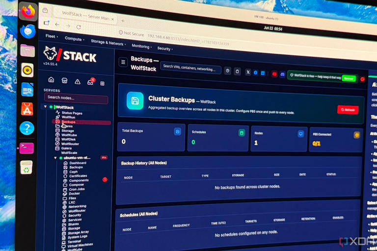 I ditched my old home lab interface for WolfStack, and the difference ...