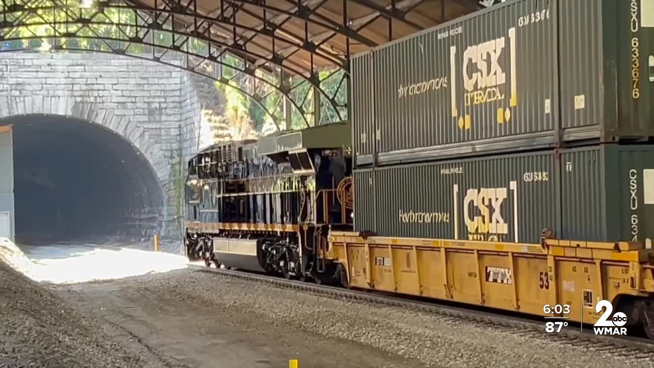 Howard Street Tunnel opens for double-stacked rail service