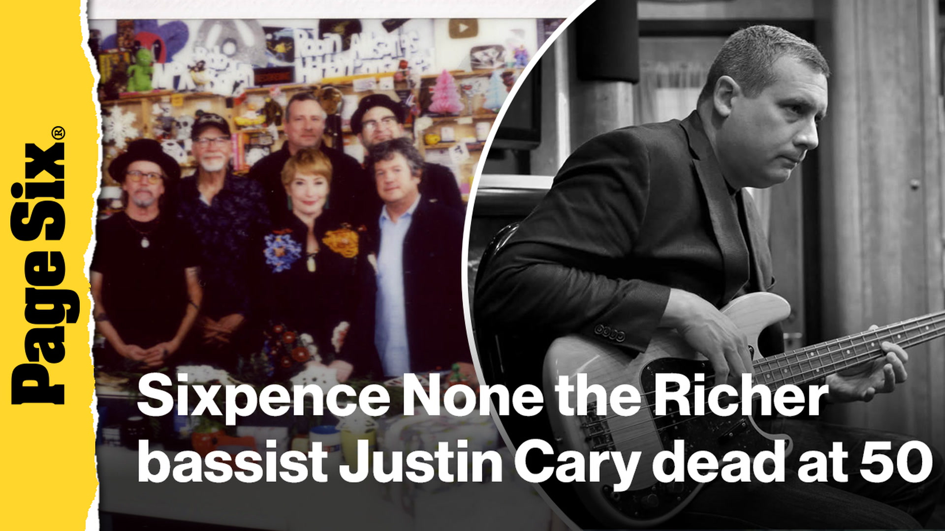 Sixpence None the Richer bassist Justin Cary dead at 50