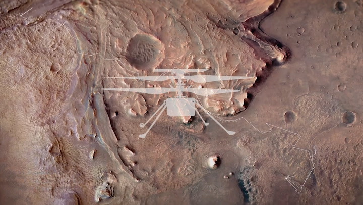 See Mars helicopter Ingenuity's 10.5 mile Jezero Crater trek in ...