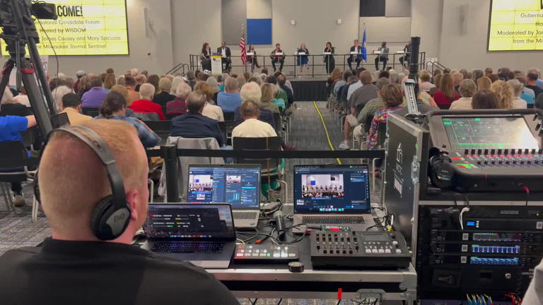Wisconsin governor candidates take part in forum, Hughes exits race