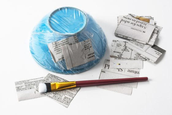 How to make paper mache bowls without flour paste