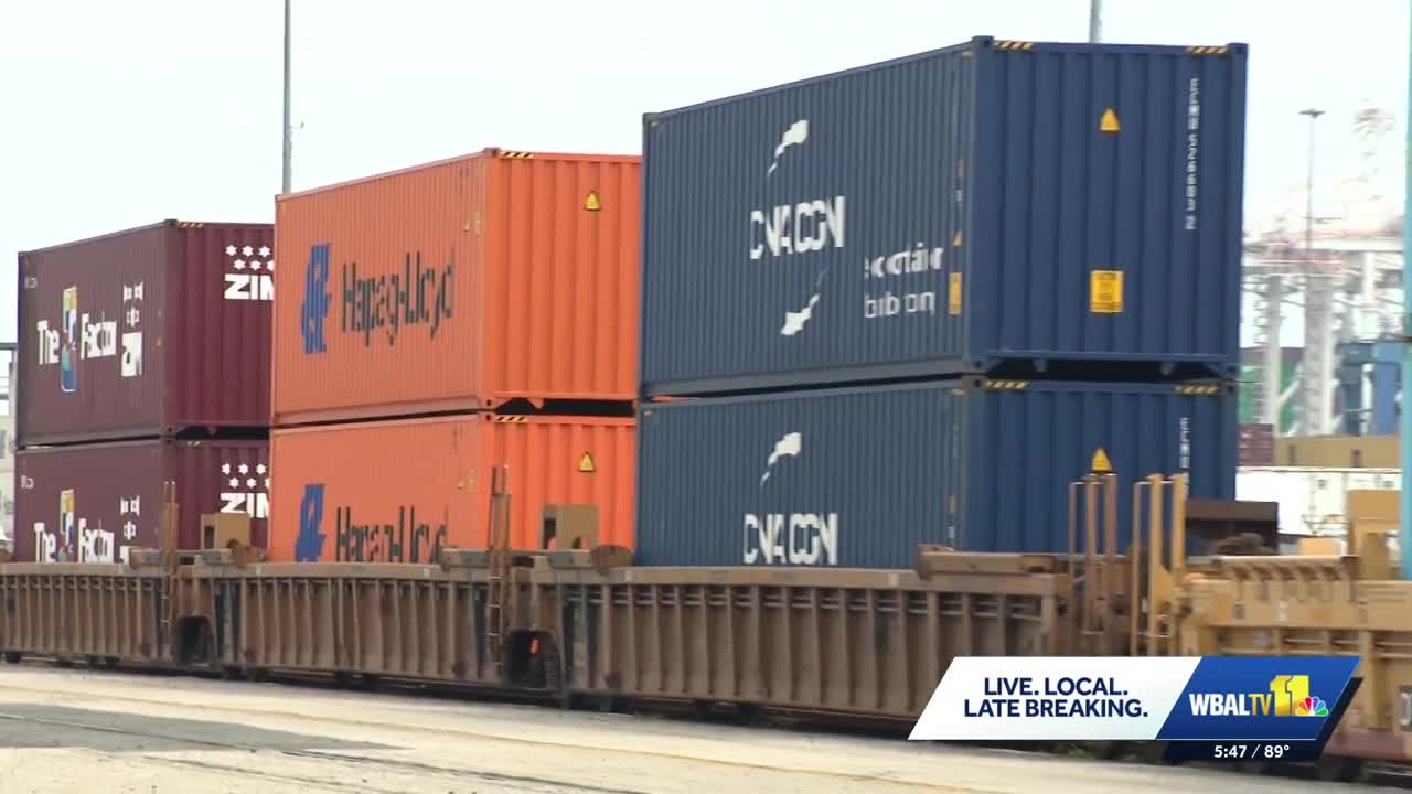State cuts ribbon for double-stack rail operations at Port of Baltimore