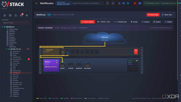 I ditched my old home lab interface for WolfStack, and the difference ...