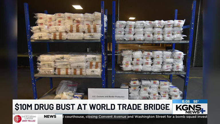 CBP officers seize over $10M in meth at World Trade Bridge