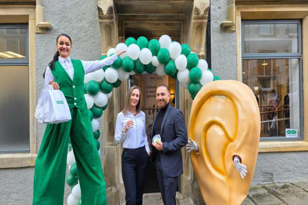 Why there was a giant inflatable ear in Clitheroe town centre