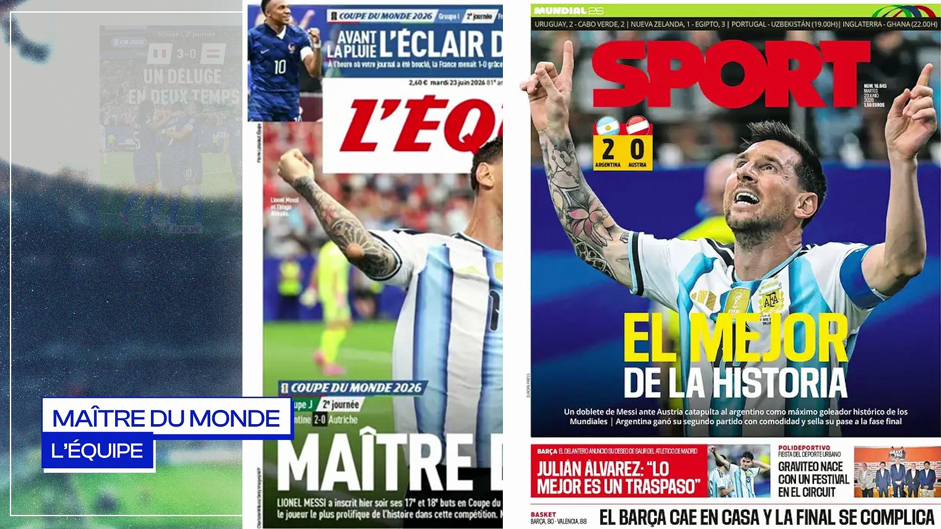 La planète ébahie par le trio Mbappé, Olise et Dembélé, Cristiano ...