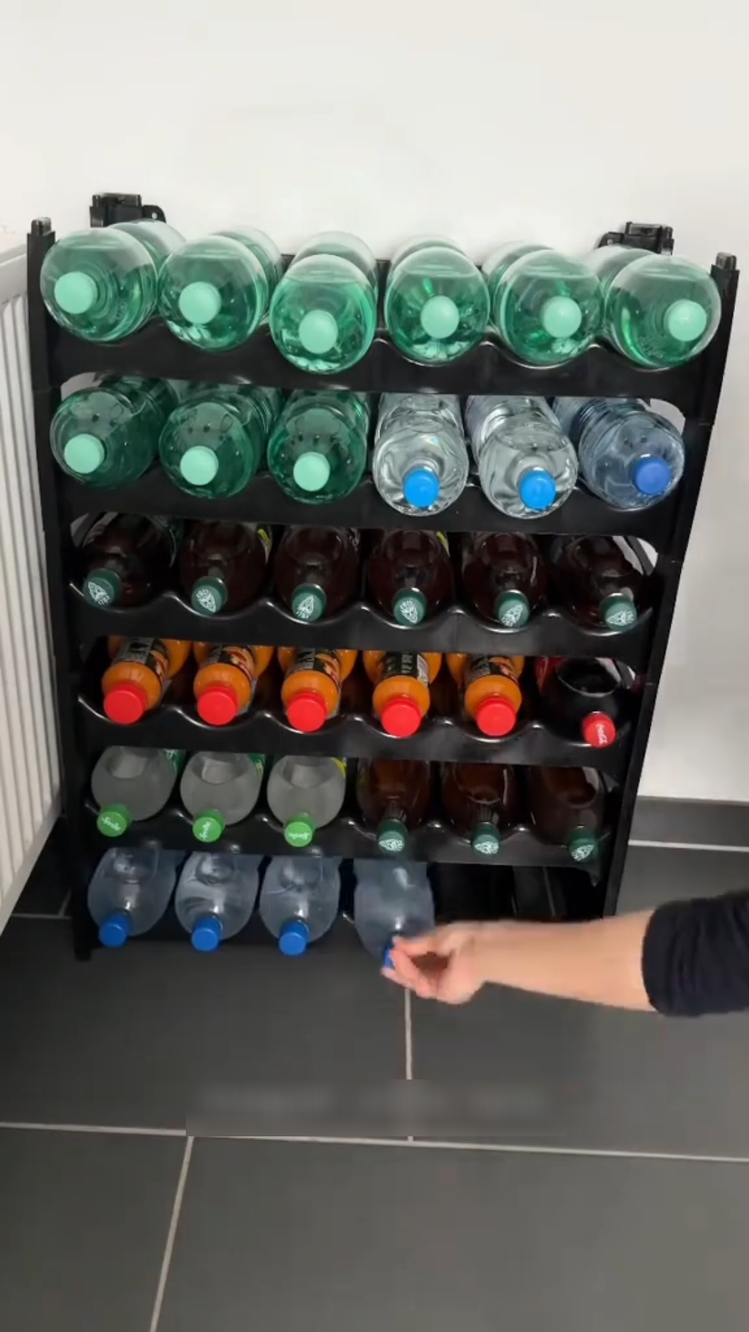 Smart bottle rack hack for easy kitchen organization