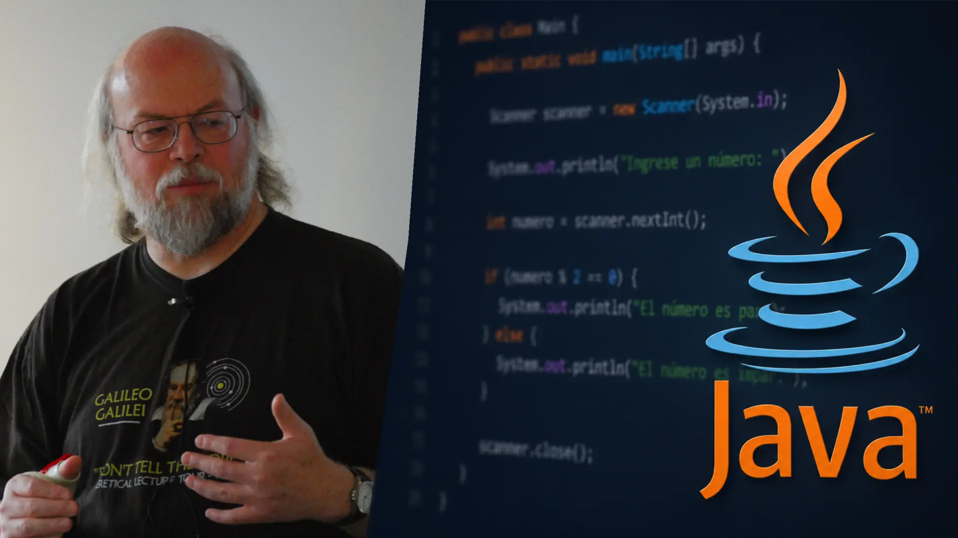 James Gosling, padre de JAVA: «De vez en cuando, algunas personas me ...