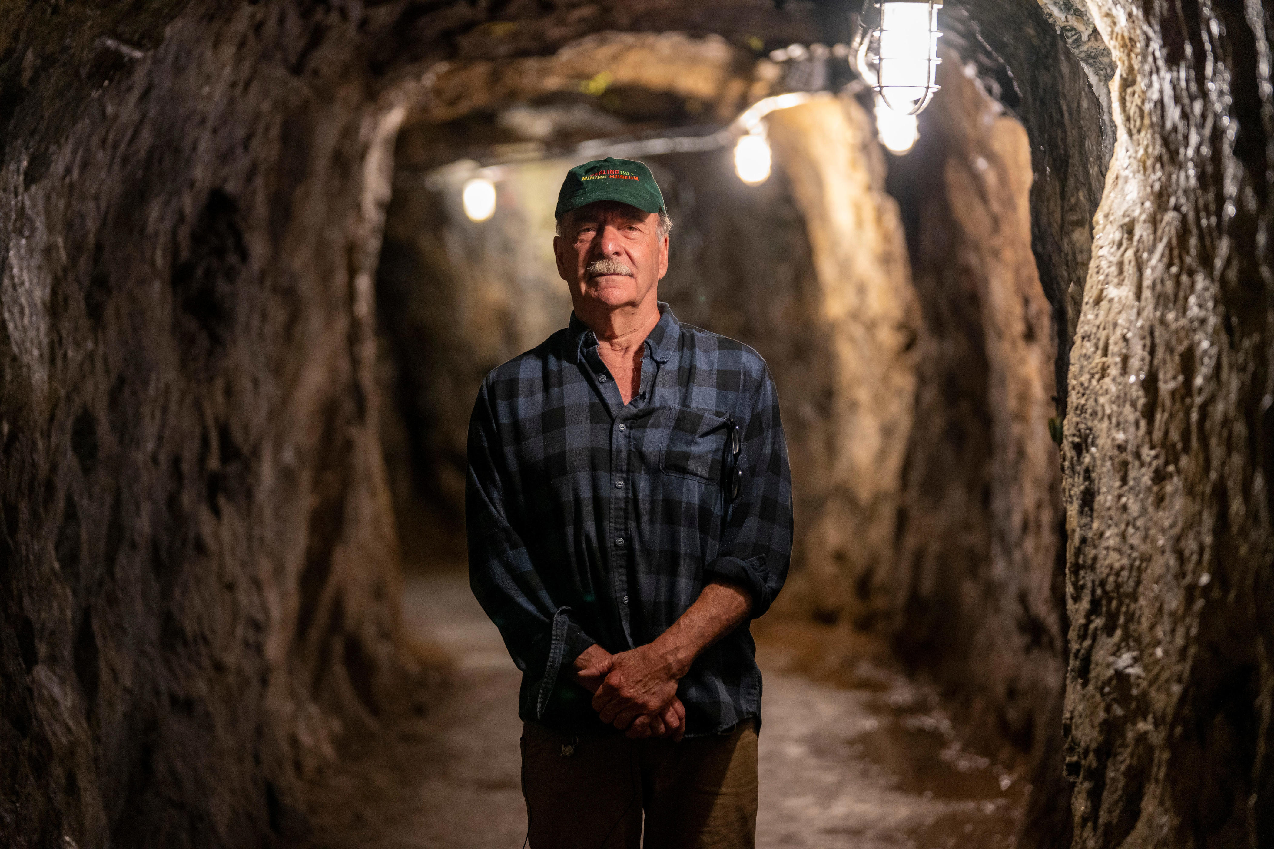 William Kroth, president and executive director, stands inside a mine at Sterling Hill Mine Museum on Tuesday, May 26, 2026, in Ogdensburg.
