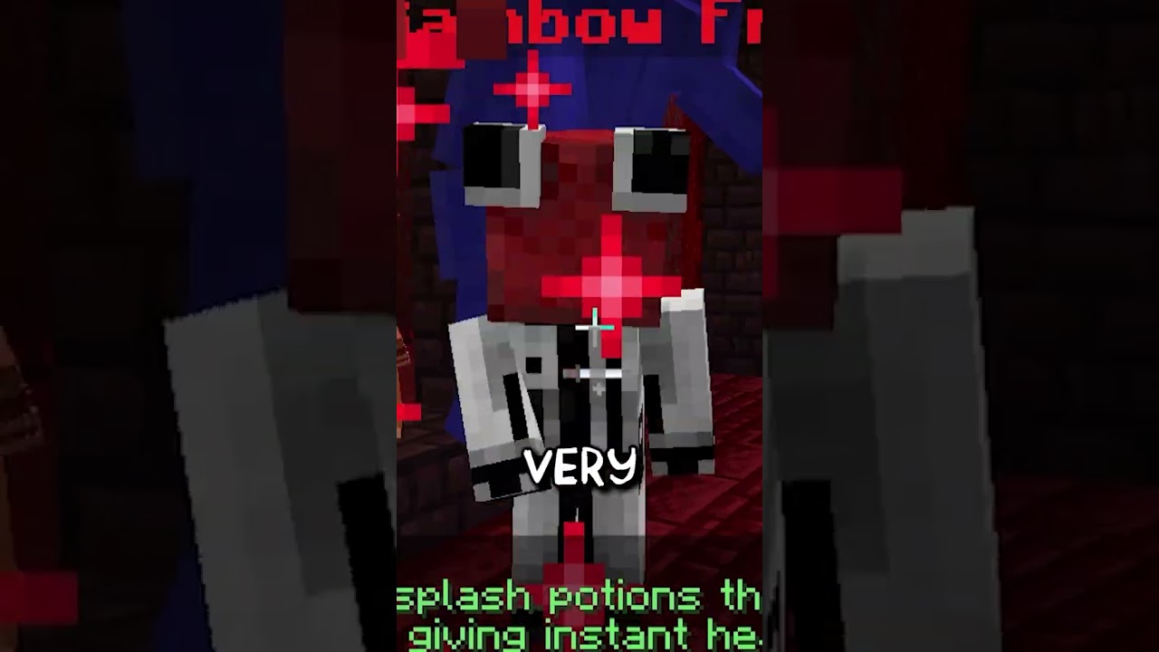Watching as a red Rainbow Friend completes Minecraft for you