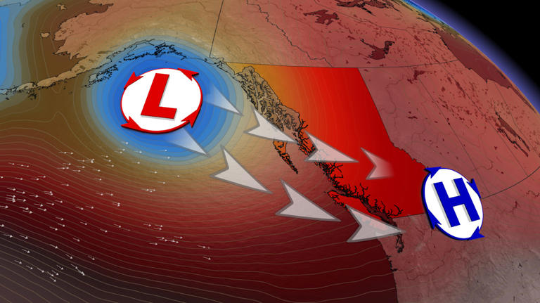 Intense heat continues to build in BC., pattern change on the way