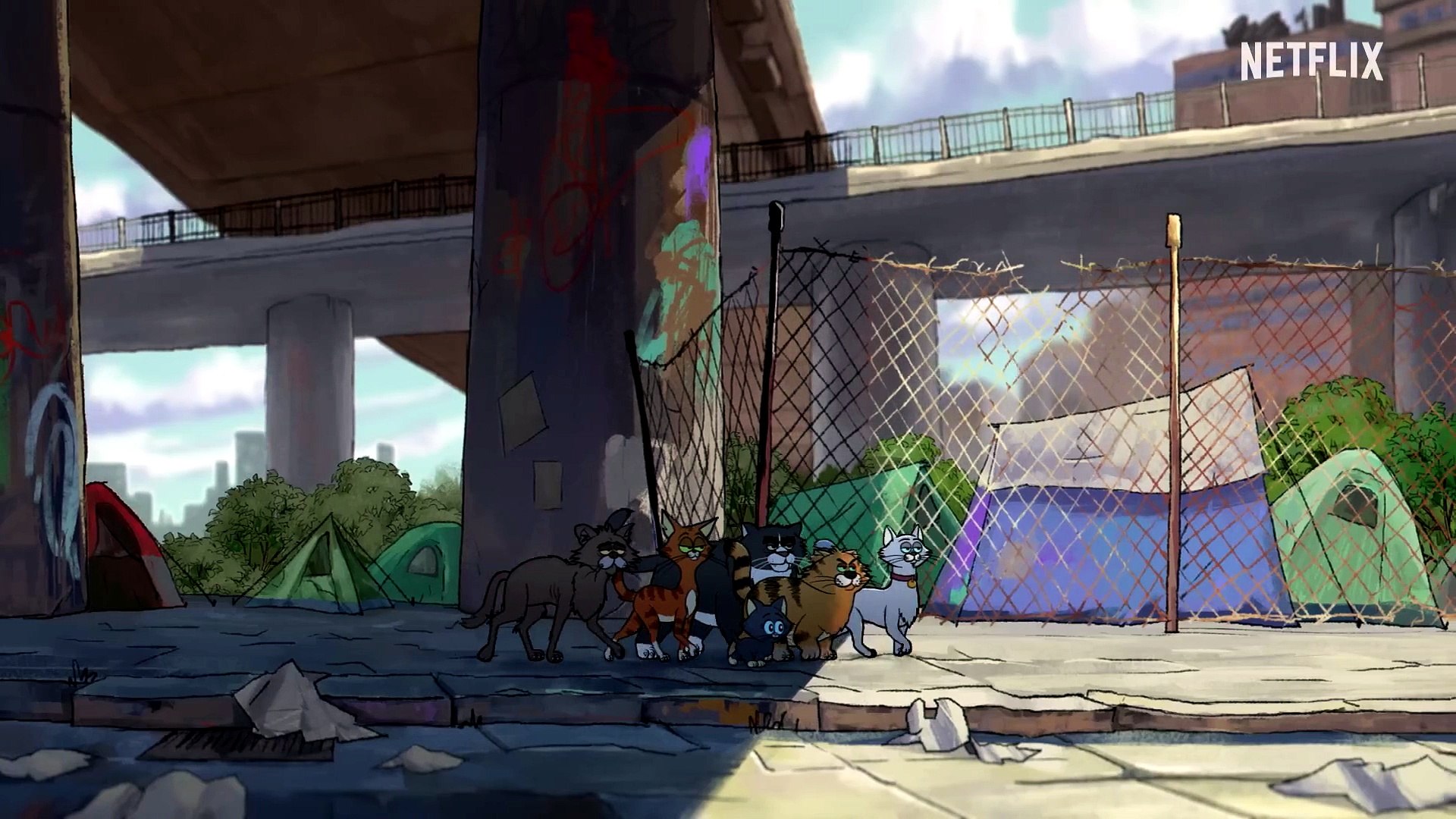 Ricky Gervais est un chat dans Alley Cats bandeannonce du dessin — free download