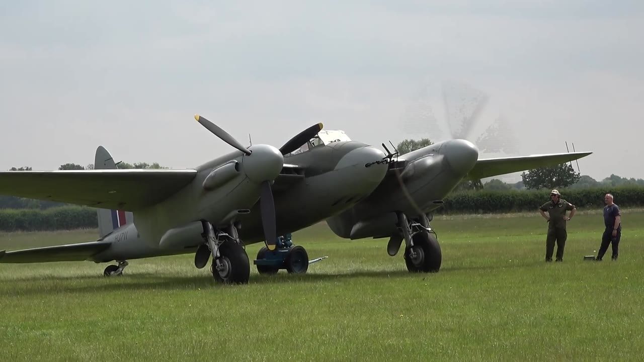 Watch the world’s only flying Avro Anson - then the Mosquito rolls in hard