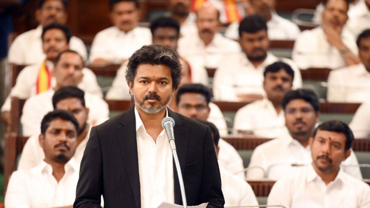 CM Vijay slams DMK in hour-long speech, defends govt record on ...