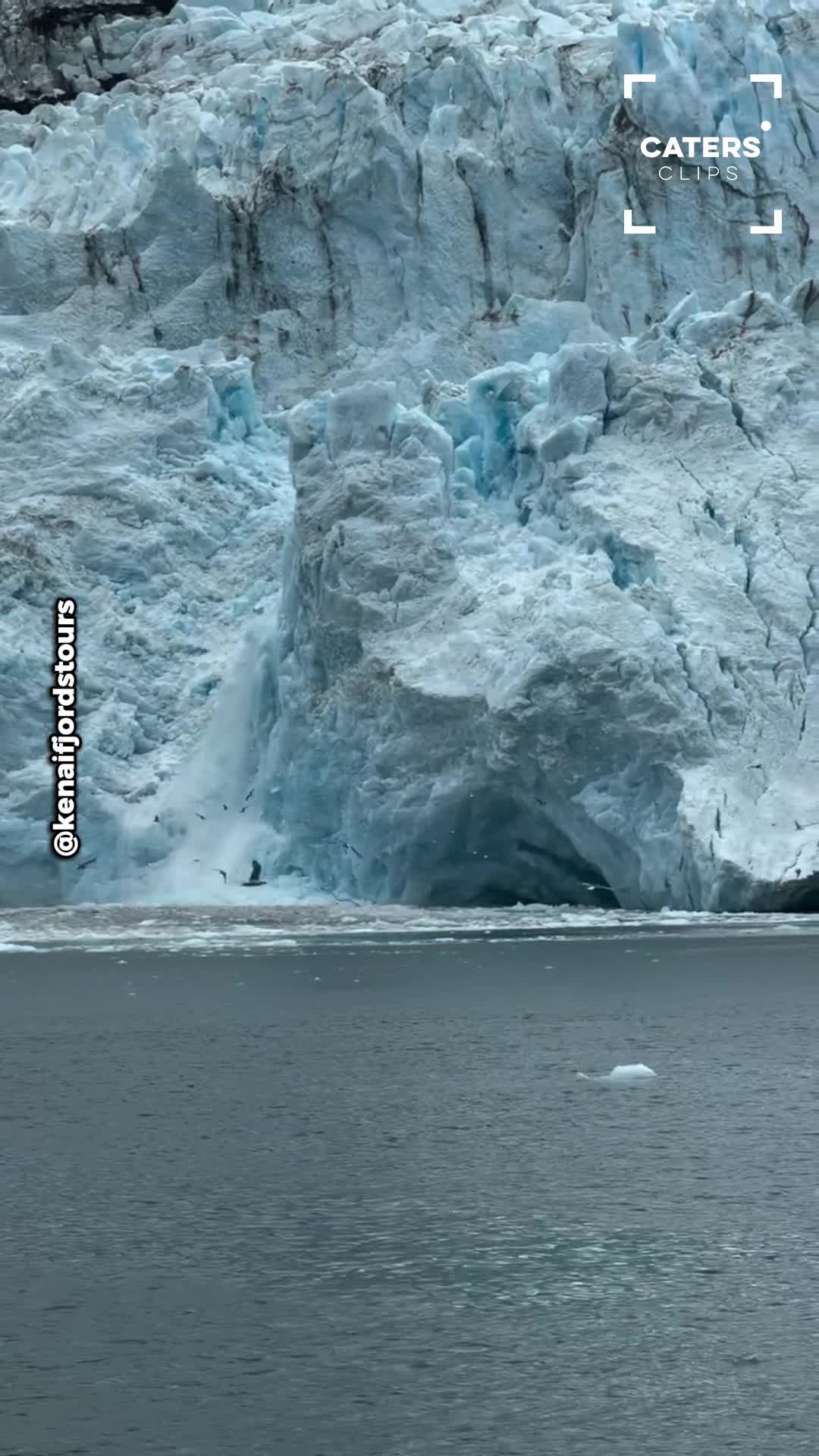 Massive glacier collapses into sea in dramatic Alaska moment