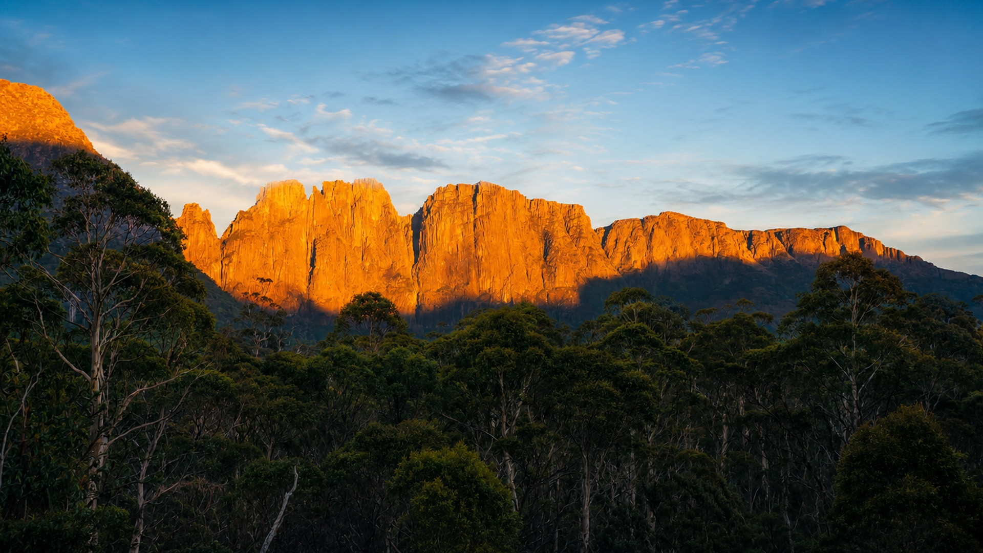 What formed these giant rock columns?