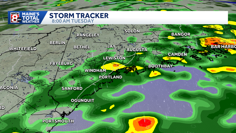 Rain moves out this morning and skies slowly clear