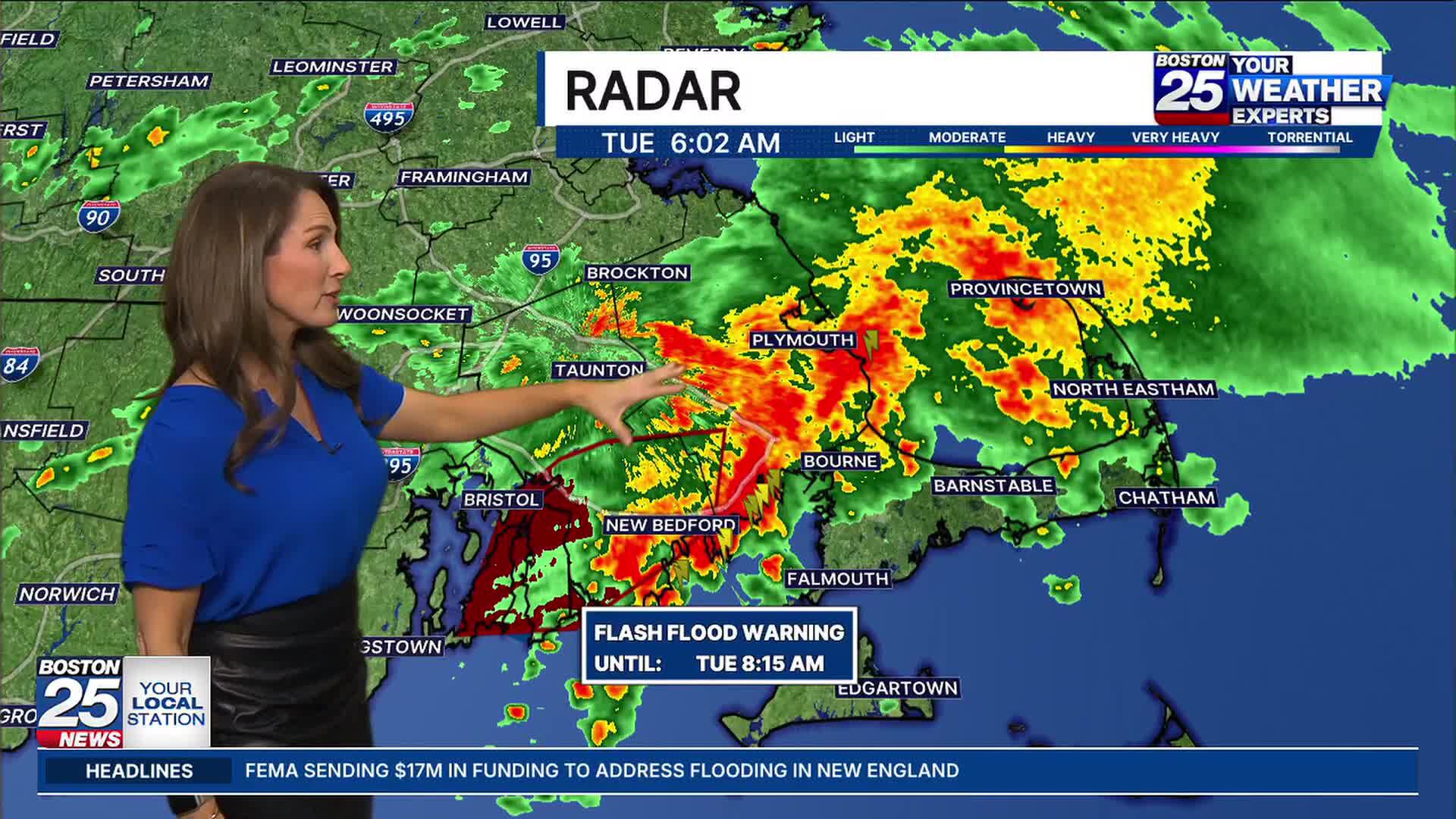 Flash flood warning issued for parts of Massachusetts, Rhode Island ...