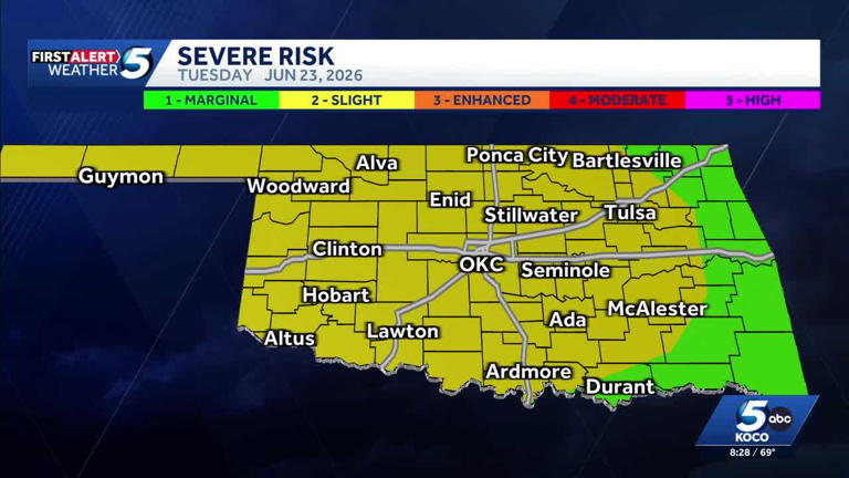Updates: Another round of storms expected in Oklahoma Wednesday, Thursday
