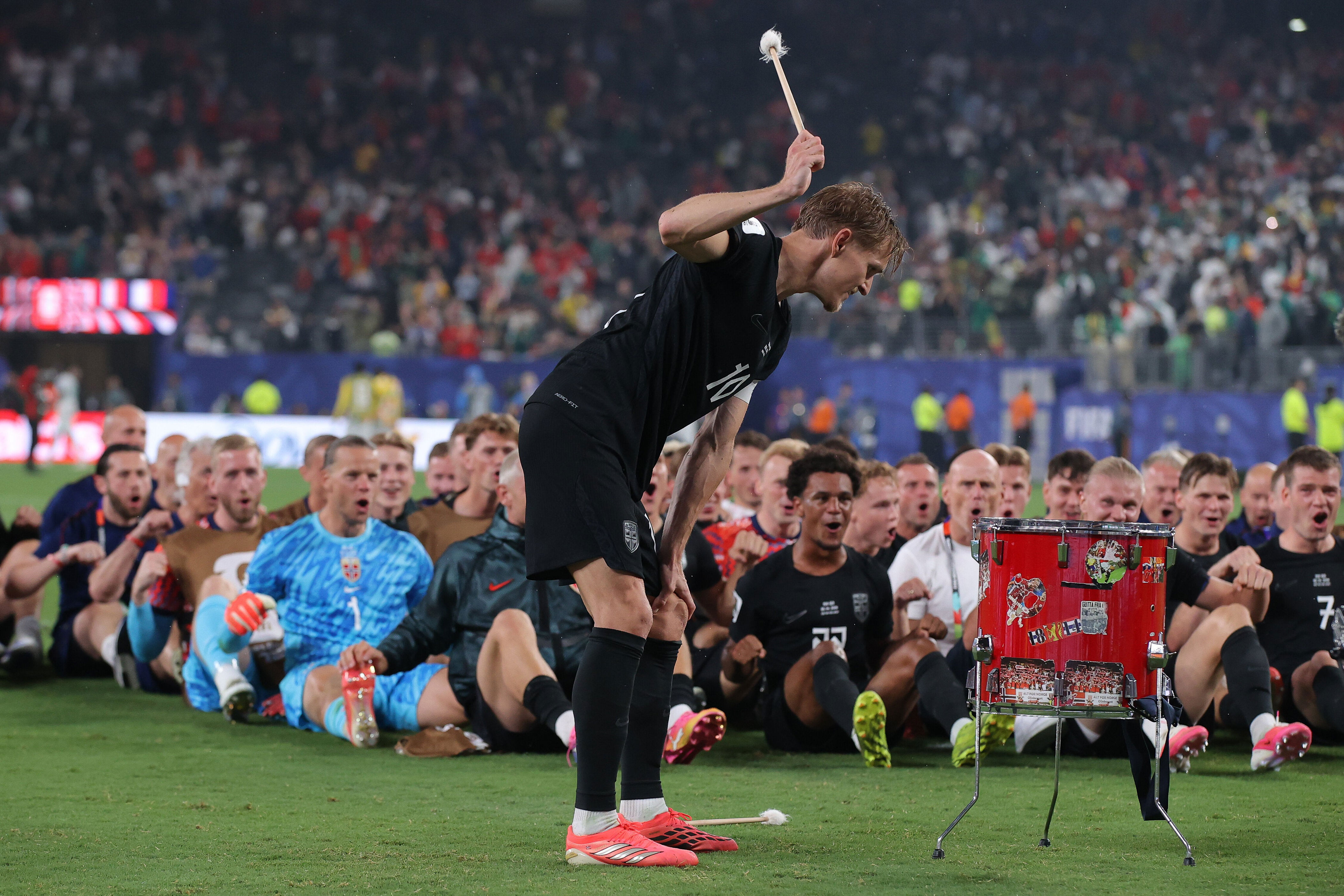 Norway's 'Viking row' goes 'completely viral' at World Cup