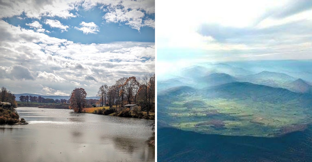 Virginia’s hidden mountain bowl looks exactly like a volcano, but it’s ...