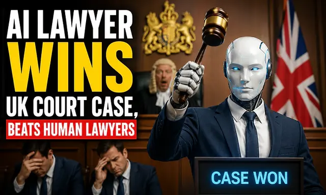 AI lawyer wins UK court case, beats human lawyers!